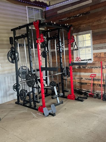 Customer photo review of Major Fitness SML07 All-In-One Home Gym Smith Machine