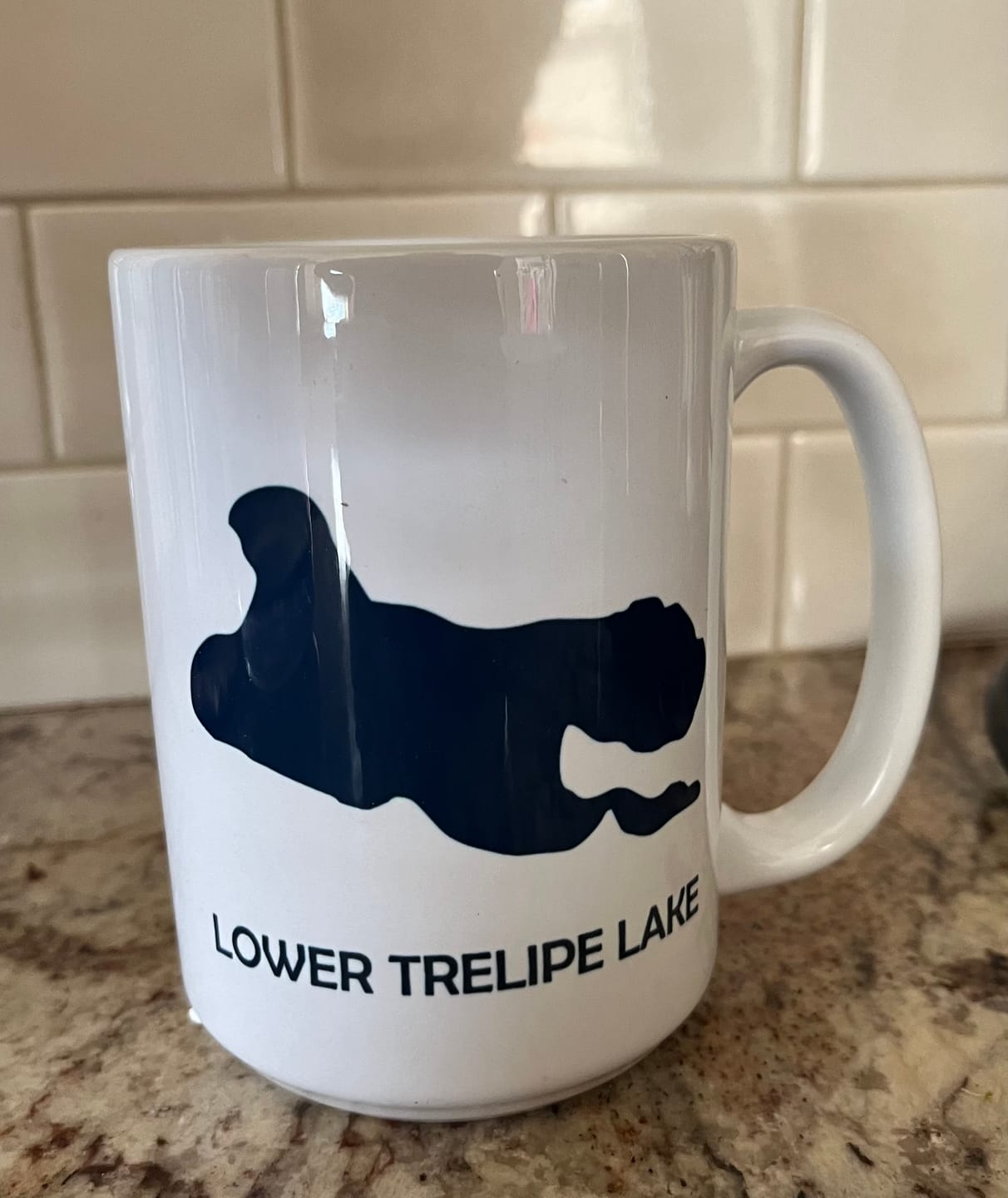 Customer photo review of Custom Lake Mug White 15oz.