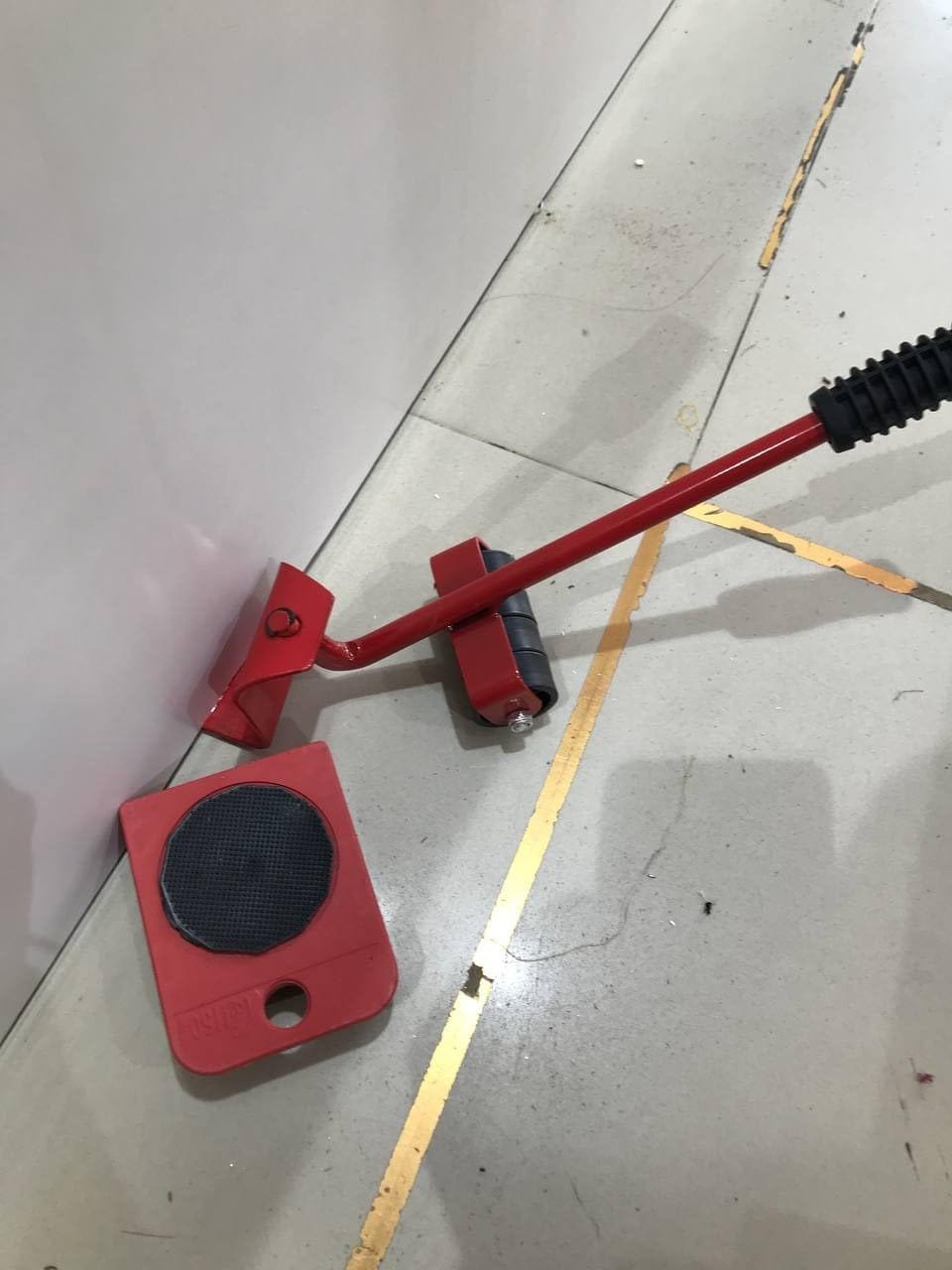 Customer photo review of Set of 5 Furniture Lifter Moving Tool