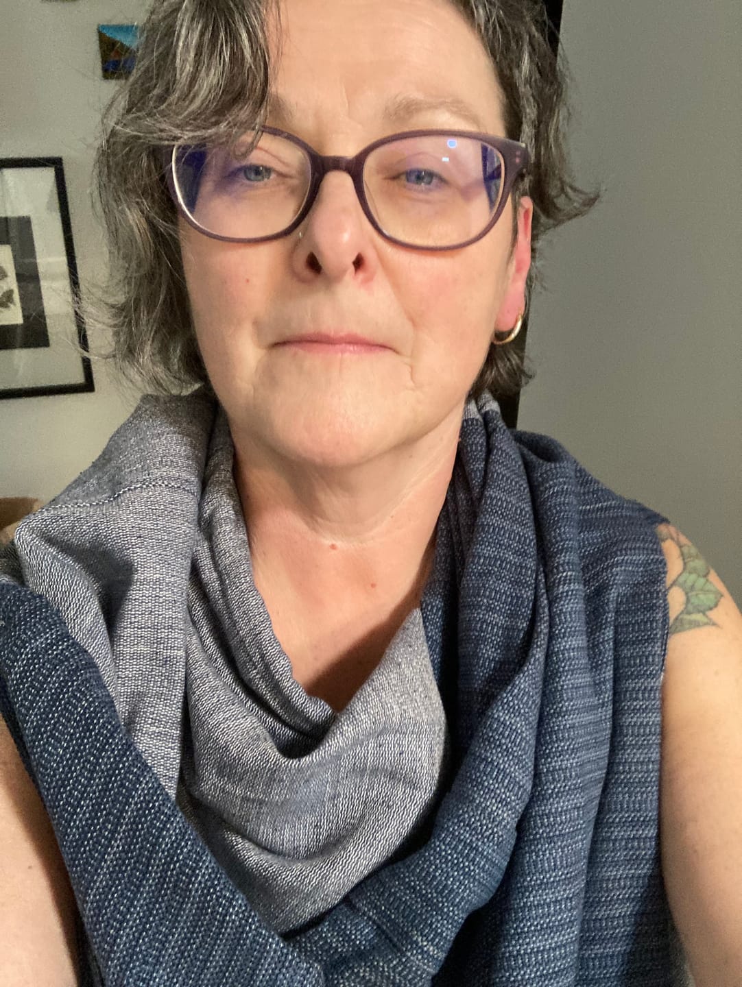 Customer photo review of NEW! COTTON Cape Equal Blue