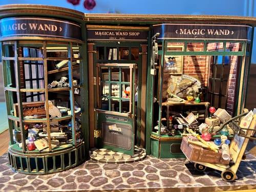 Customer photo review of Magic House DIY Wooden Miniature House Kit