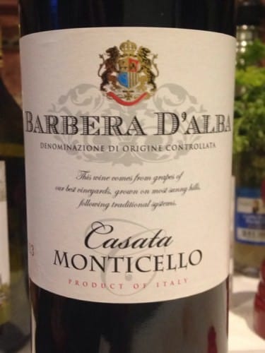 Customer photo review of Casata Monticello  Barbera D'alba