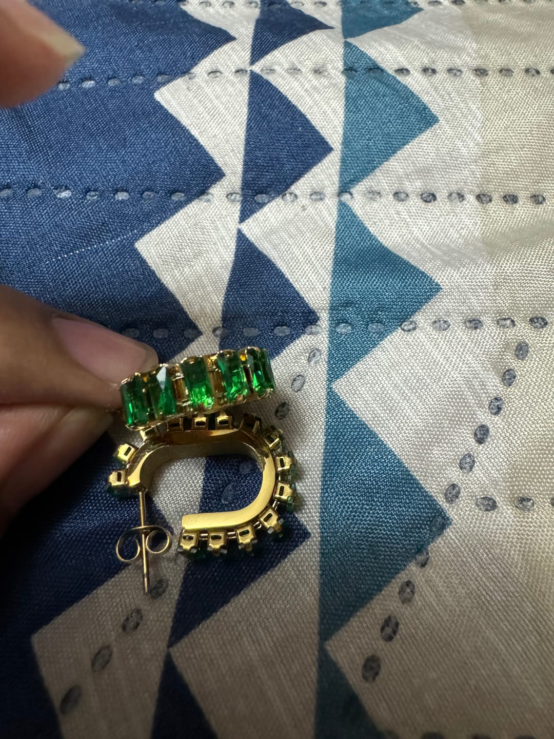 Customer photo review of Aretes Bling