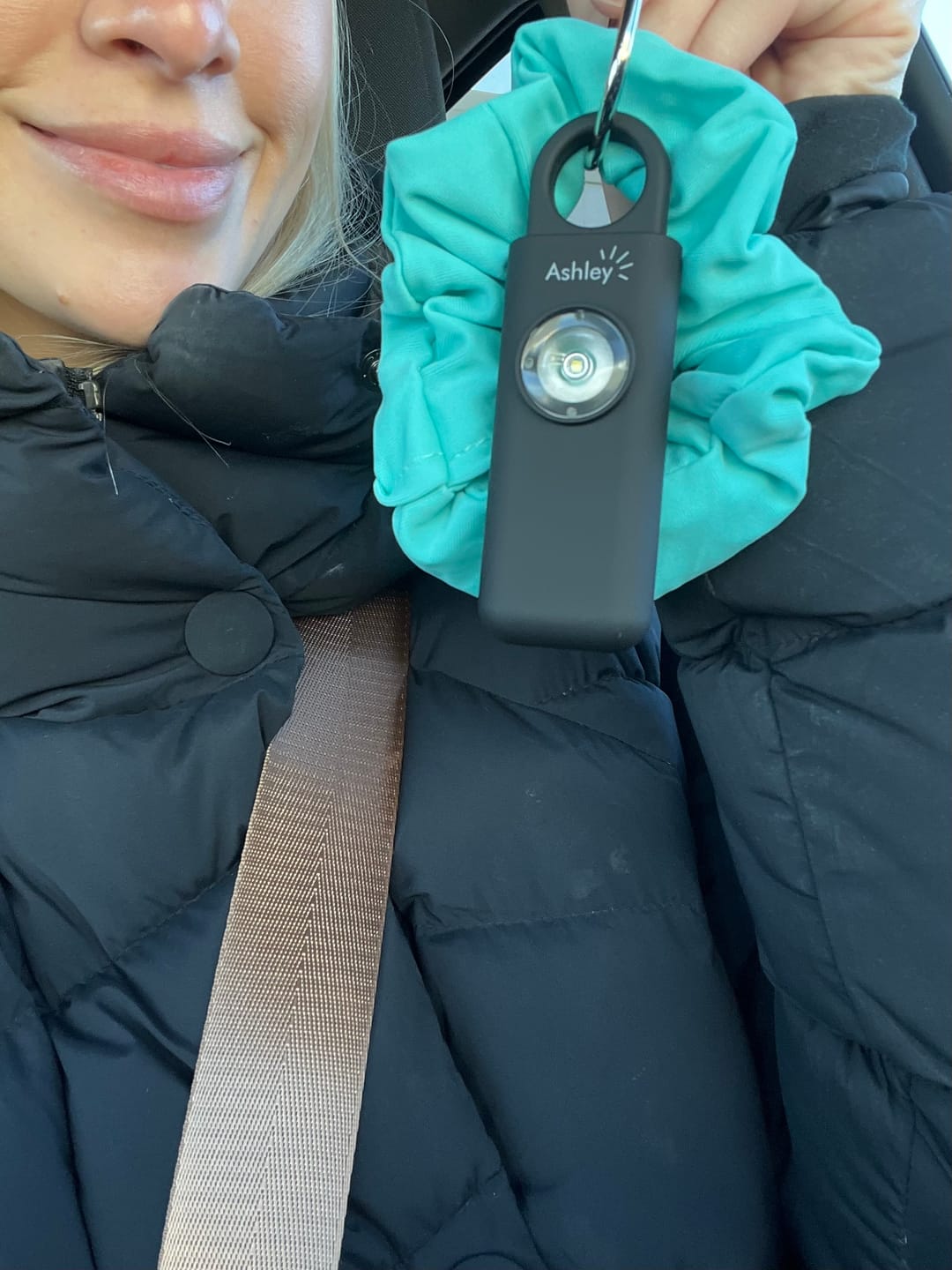 Customer photo review of The Ashley Personal Safety Alarm