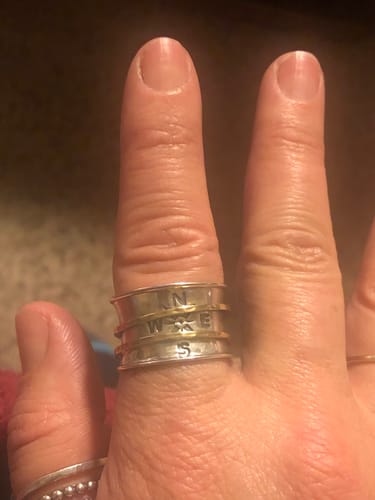 Customer photo review of Spinner Compass Ring Sterling Silver