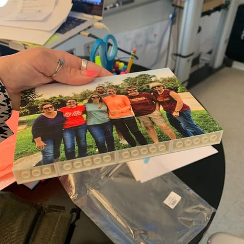 Customer photo review of פאזל לגו בהתאמה אישית