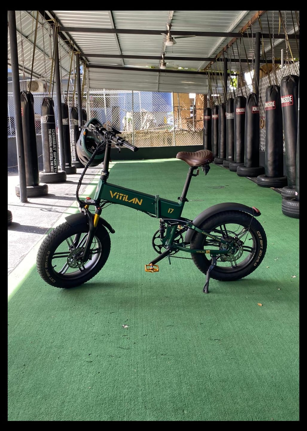 Customer photo review of I7 Pro Folding Full Suspension Electric Bike