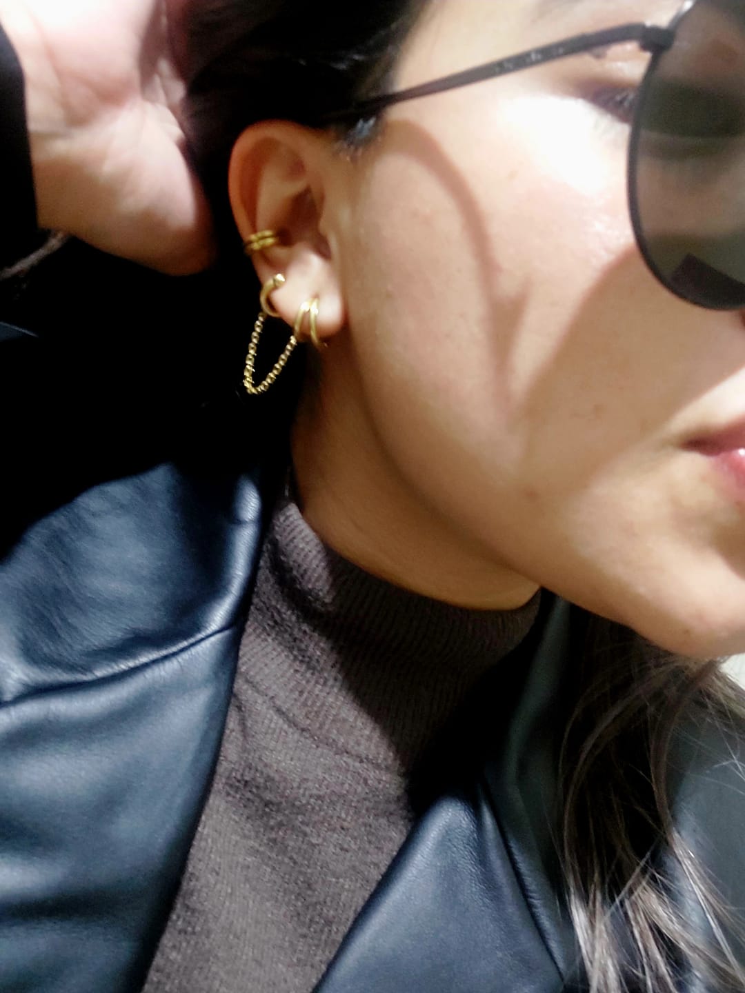 Customer photo review of Ear cuff con extensión