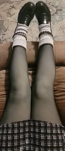 Customer photo review of Qotton Chic Fur Tights