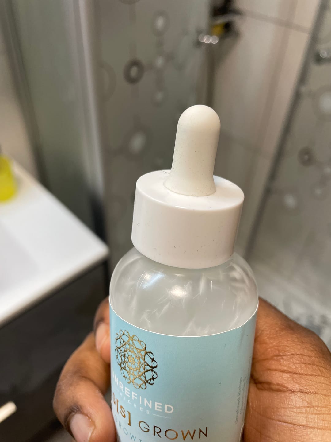 Customer photo review of TRÈS[S] GROWN - Hair Growth Serum