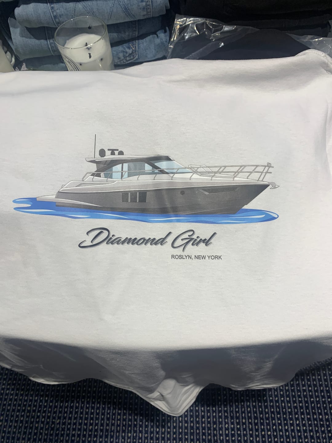 Customer photo review of Custom Boat T-Shirts (No Pocket)