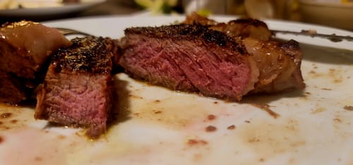 Customer photo review of Halal Ribeye Steak - Boneless