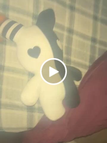 Customer video review of Rabbit Plushie 20" (BLACK/WHITE)