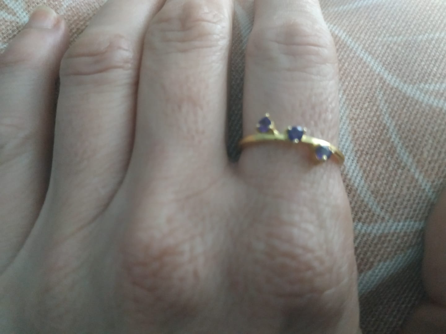 Customer photo review of Anillo Amatista | Relajación - Equilibrio