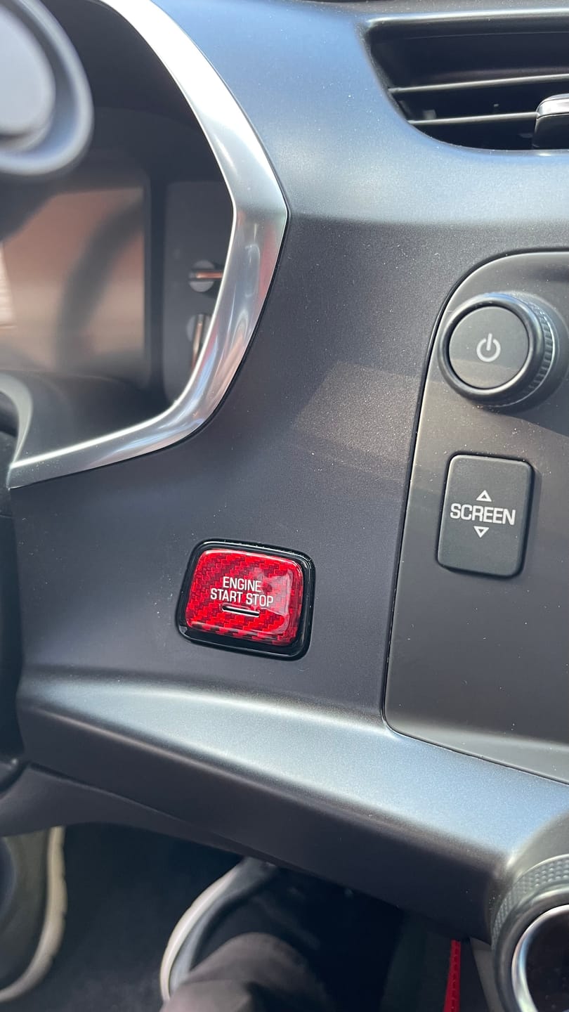 Customer photo review of C7 Corvette Carbon Fiber Center Steering Wheel Overlay 2014-2019