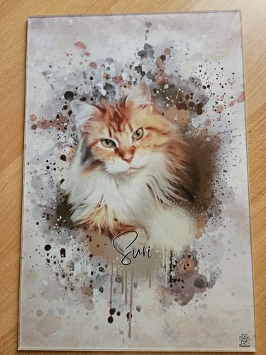 Customer photo review of Aquarell Pawtrait