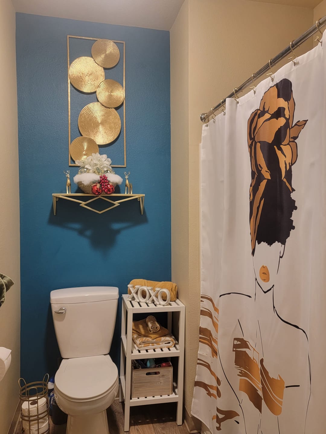 Customer photo review of Oro Shower Curtain - White