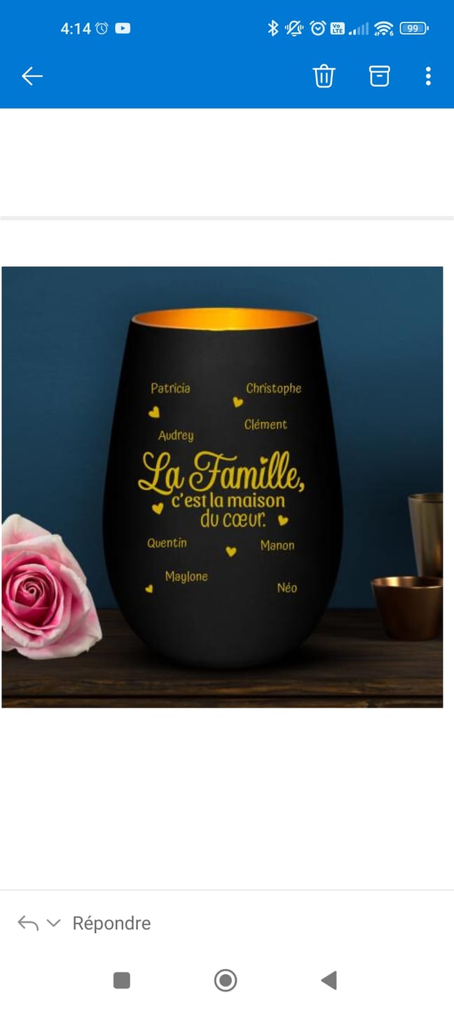 Customer photo review of La maison du cœur - Famille - Bougeoir