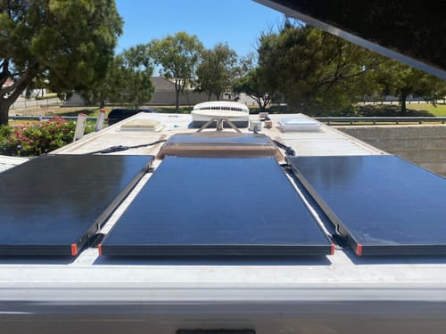 Customer photo review of 150W Hard Frame Solar Panel 22V