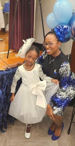 Customer photo review of Sequins Skirt- FINAL SALE