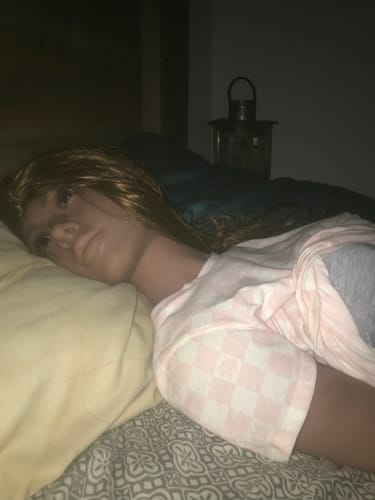 Customer photo review of 3-7 Days Delivery!  Sammie 168cm/5ft 51 Hot Blonde Sex Doll