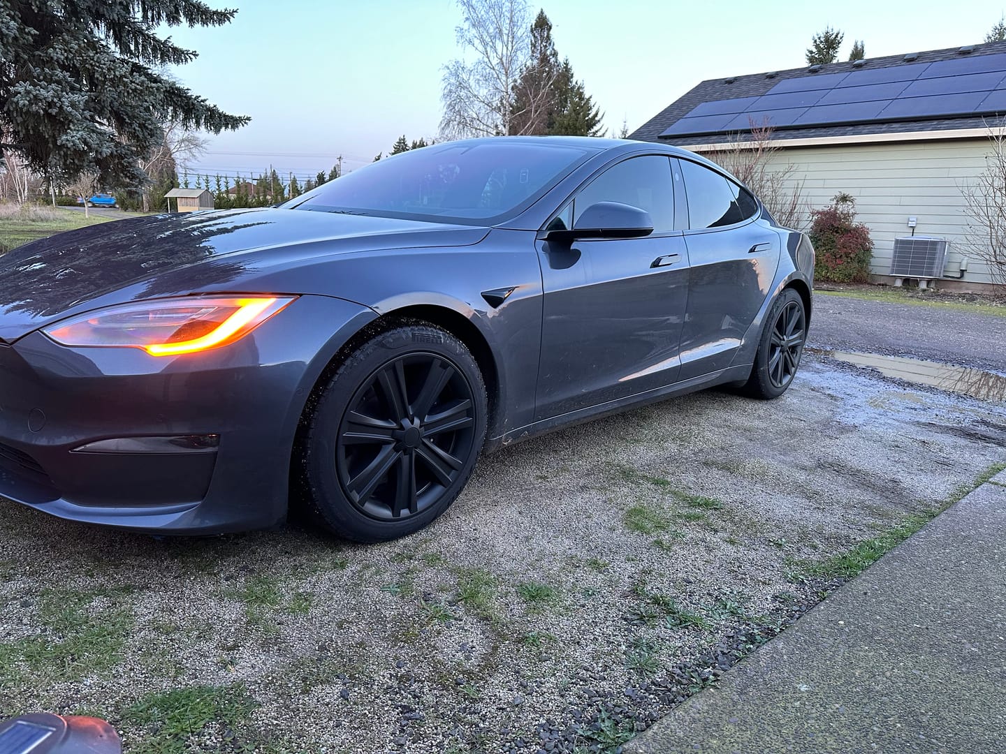Customer photo review of TESPLUS 19'' Arachnid Style Wheel Cover for Model S/Y
