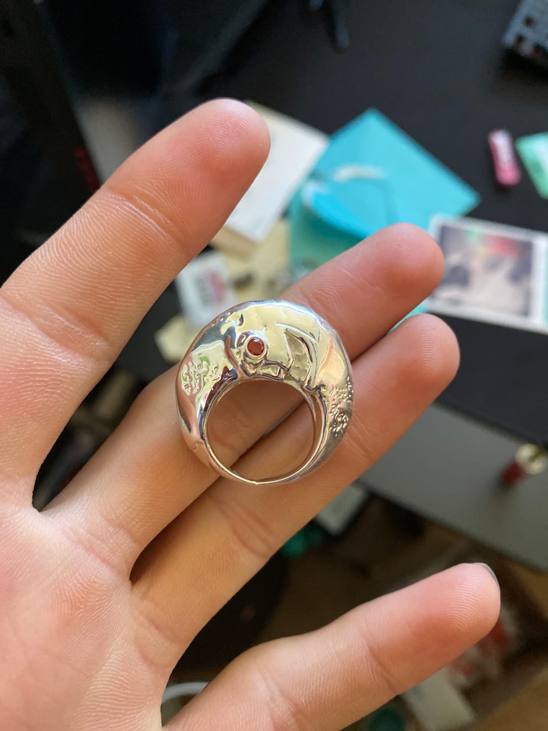 Customer photo review of XL LUNA RING
