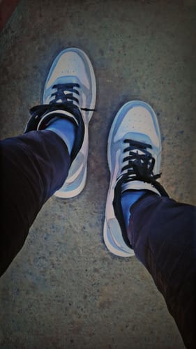 Customer photo review of GALAXY Light grey Men's High Top sneaker