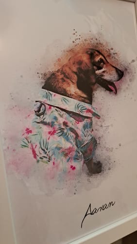 Customer photo review of Πορτραίτο Κατοικίδιου - Νερομπογιά