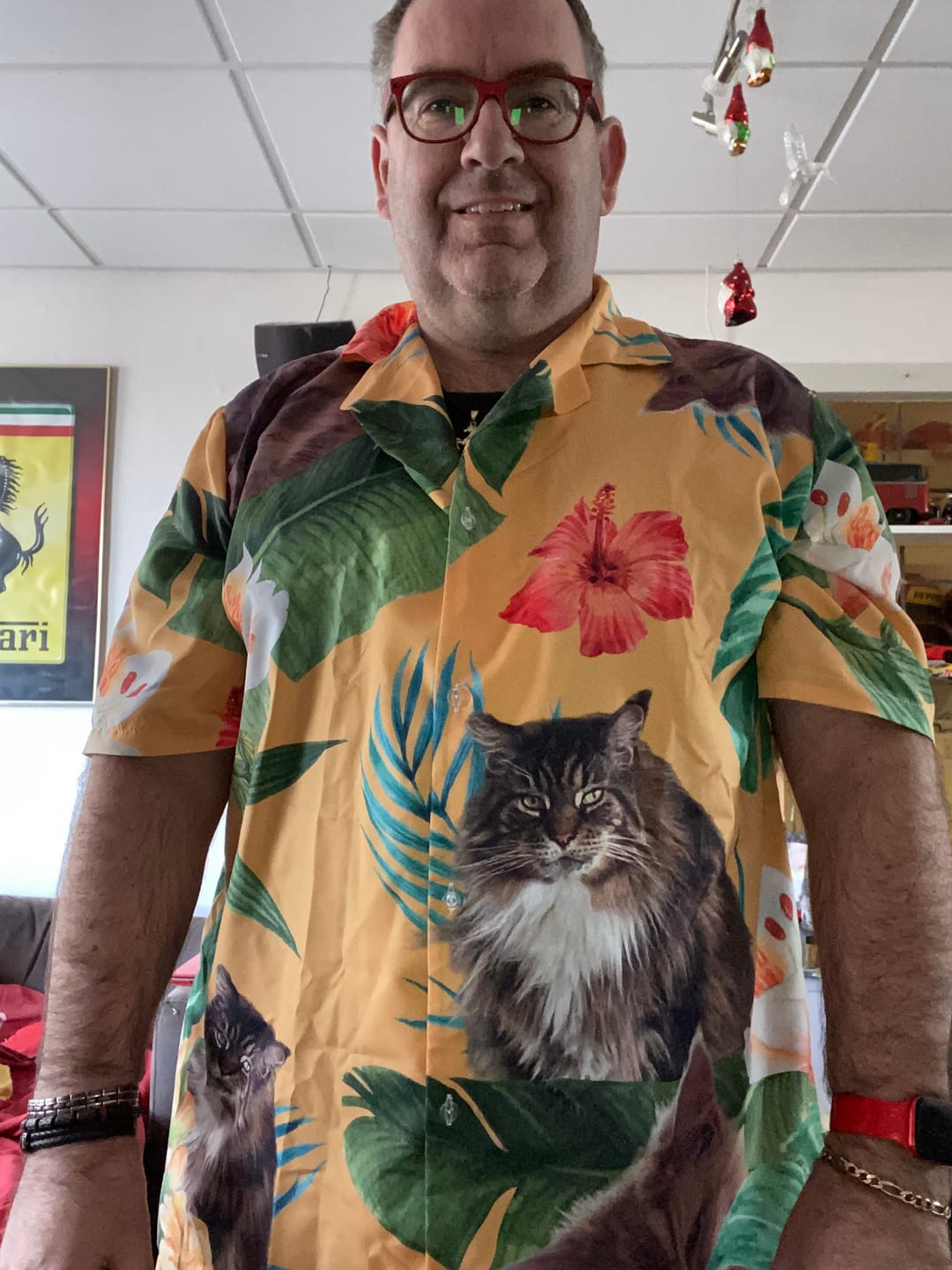 Customer photo review of Jouw foto - Gepersonaliseerd Hawaiiaans hemd