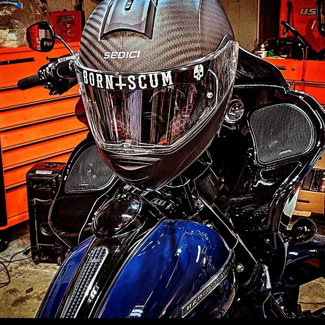 Customer photo review of INVERTED LOGO HELMET VISOR