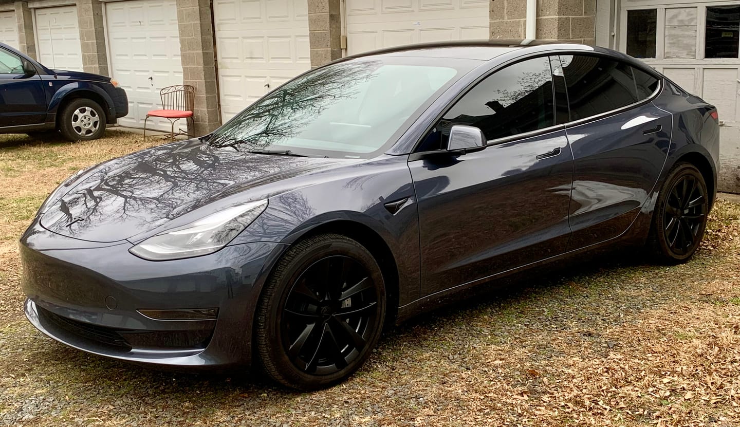 Customer photo review of TESPLUS 18'' Arachnid Style Wheel Cover for Model 3