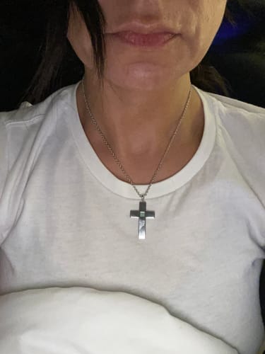 Customer photo review of The Cross Necklace