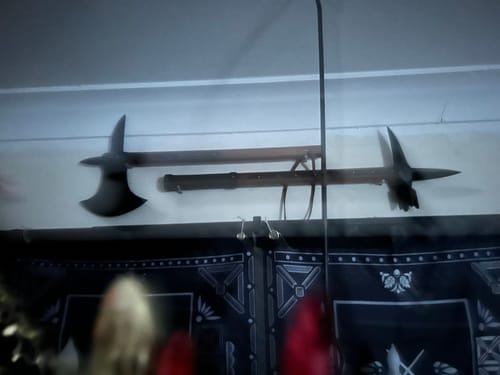 Customer photo review of Medieval Knight Axe