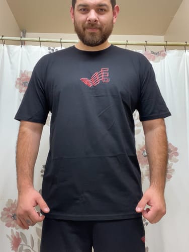 Customer photo review of MYSTERY TEE