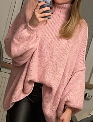 Customer photo review of Meli Strick Pullover - Rosa