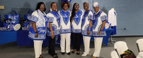 Customer photo review of Dashiki Shirt- Zeta Phi Beta