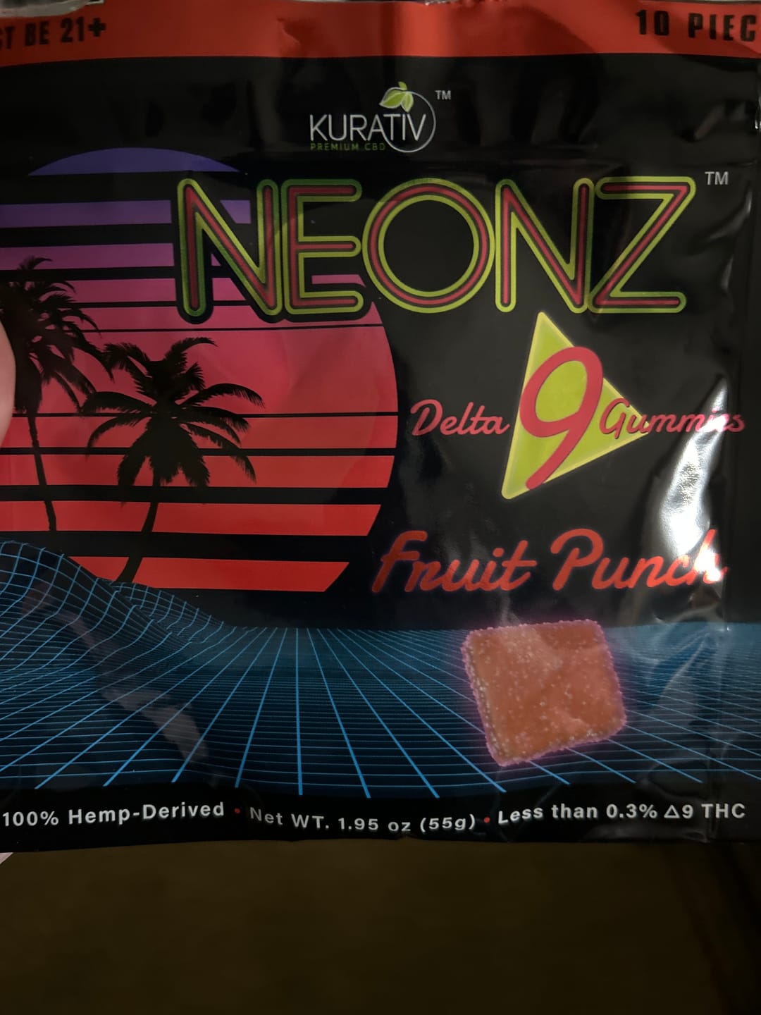 Customer photo review of Delta 9 Gummies 100mg - Available in Multiple Flavors