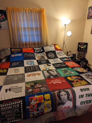 Customer photo review of Project Repat T-Shirt Quilt