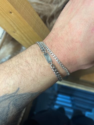 Customer photo review of CUBAN BRACELET (SILVER)