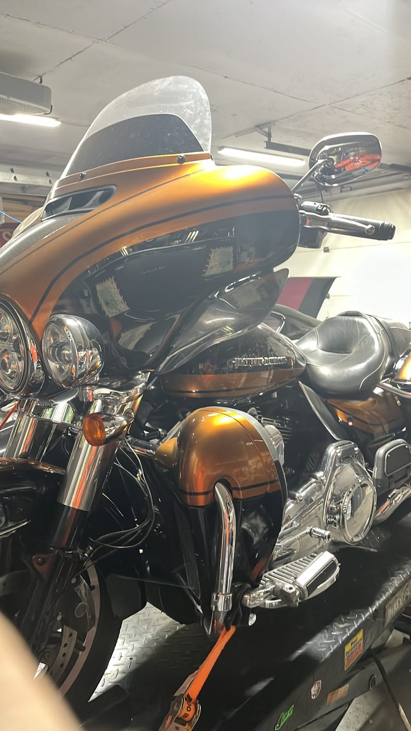 Customer photo review of Glossy Metallic Copper Vinyl Wrap