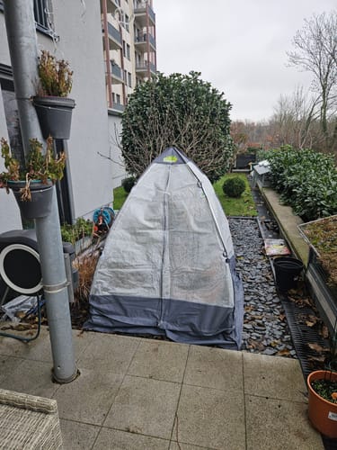 Customer photo review of Überwinterungszelt "Tropical Island M" L 130 x B 130 x H 150 cm