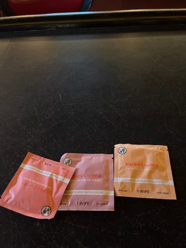 Customer photo review of The only intimate wipes on the market with flavor