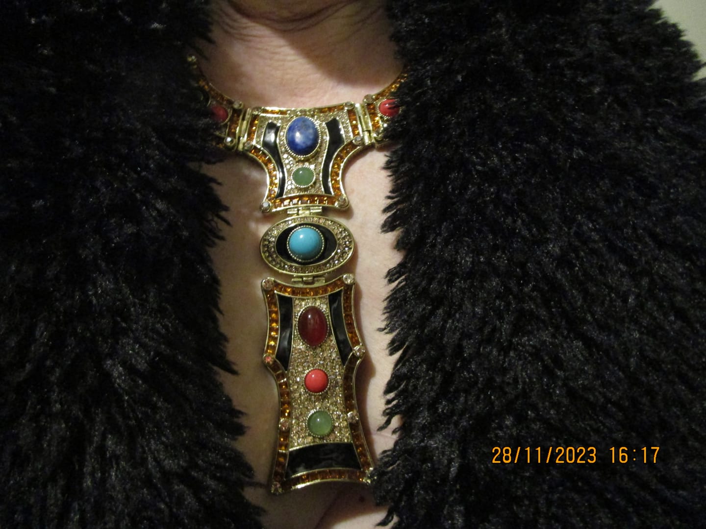 Customer photo review of HEIDI DAUS® "Show & Tell" Beaded Crystal & Enamel Statement Necklace