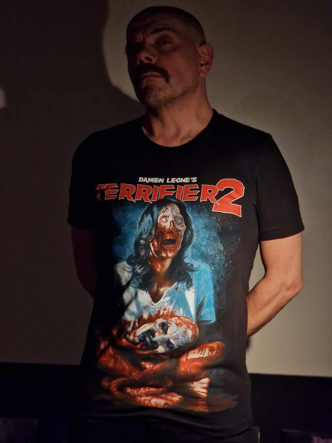 Customer photo review of Terrifier 2 Head Hunter T-Shirt