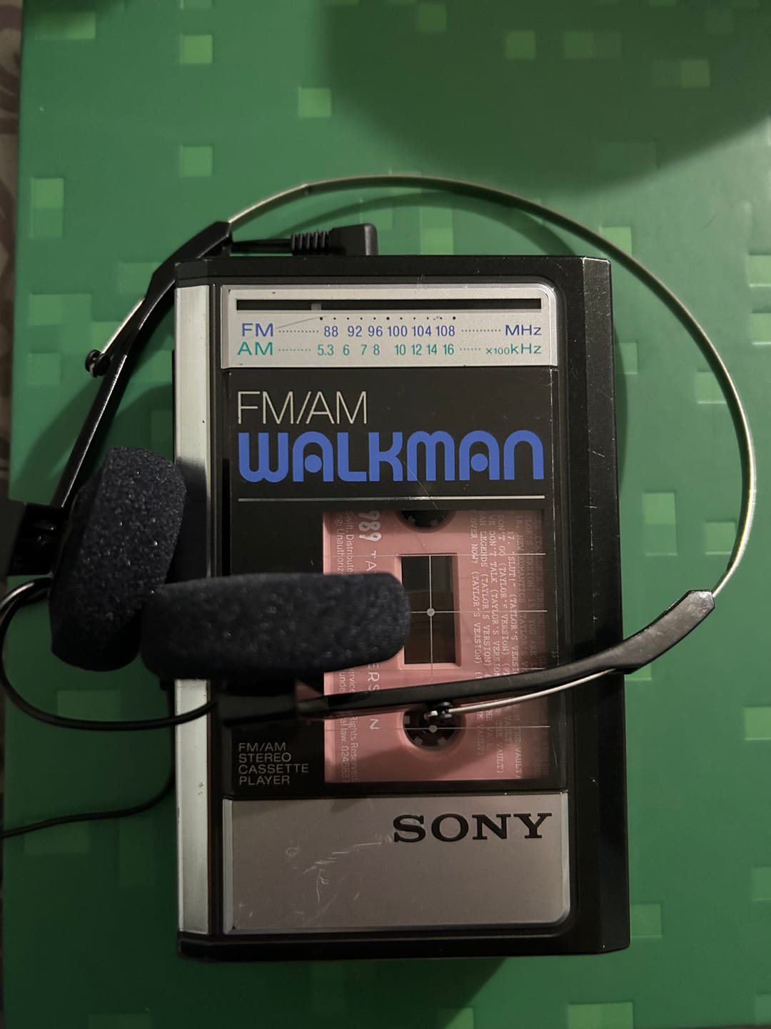 Customer photo review of Sony Walkman WM-F31/F41 AM/FM Portable Cassette Player