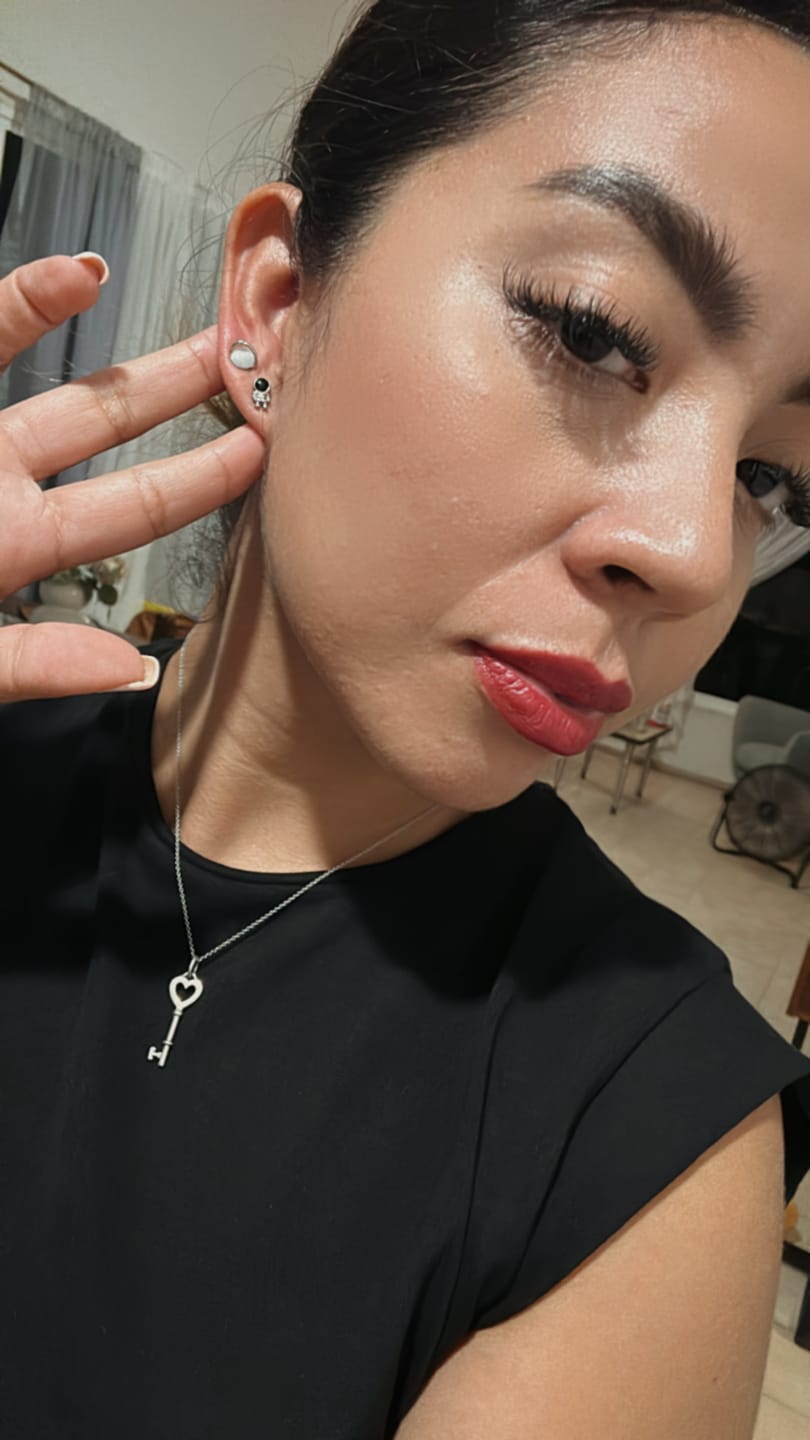 Customer photo review of Aretes Astronauta y Luna