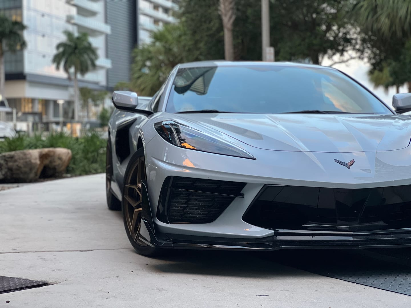 Customer photo review of Corvette C8 EOS Performance Track Edition Front Splitter Lip