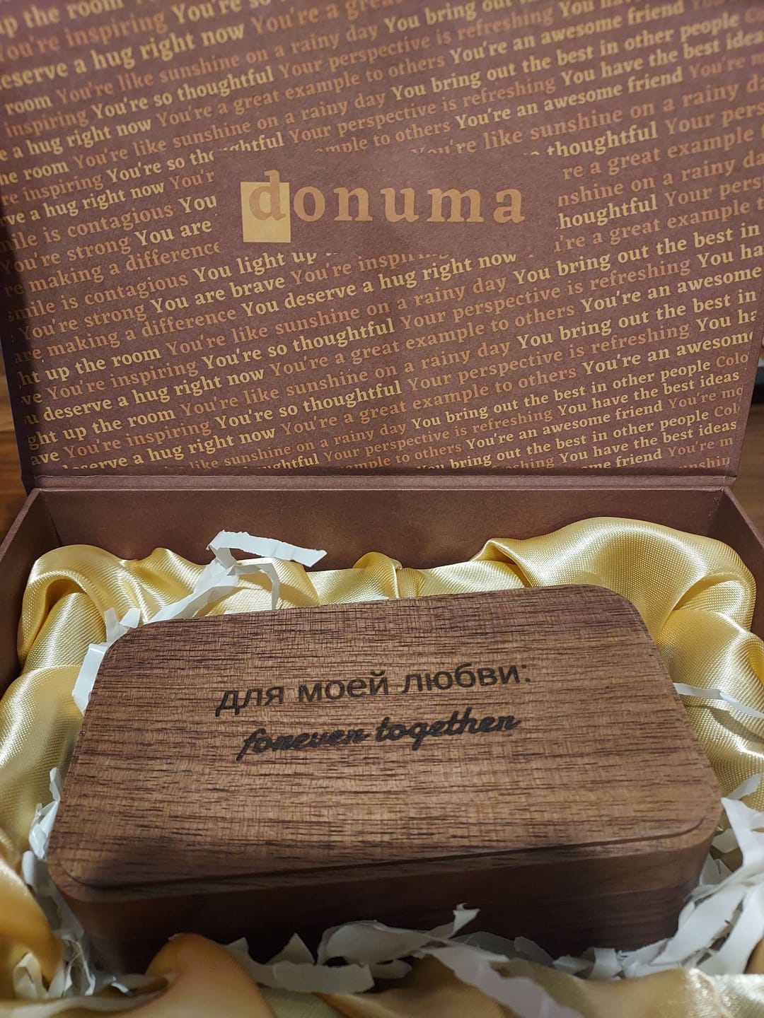 Customer photo review of Ava - Music Box with Wedding Ring Pillow