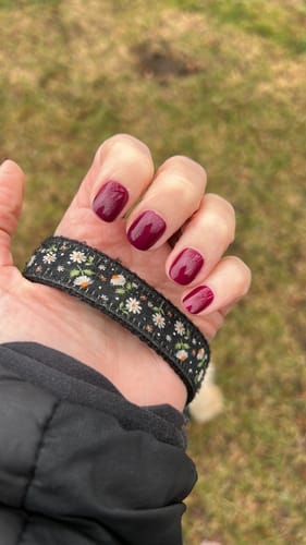 Customer photo review of You Had Me At Merlot Press On Nails (24PC)